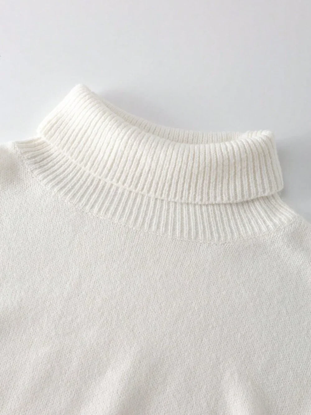 cream Casual Women's Knitted High Neck Maxi Sweater and Skirt 2 piece coord Set